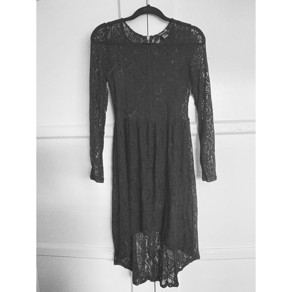 Black lace dress